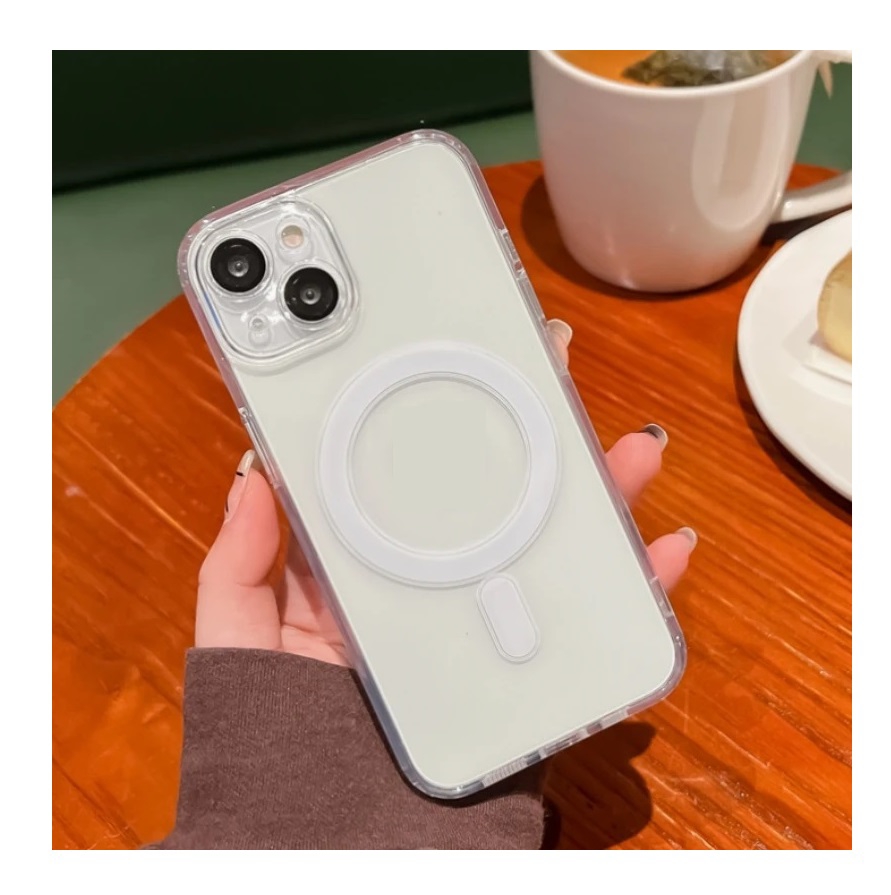 Foto 4 pulgar | Funda Magsafe Transparente para iPhone 13 Normal Gel de Silicona - Venta Internacional
