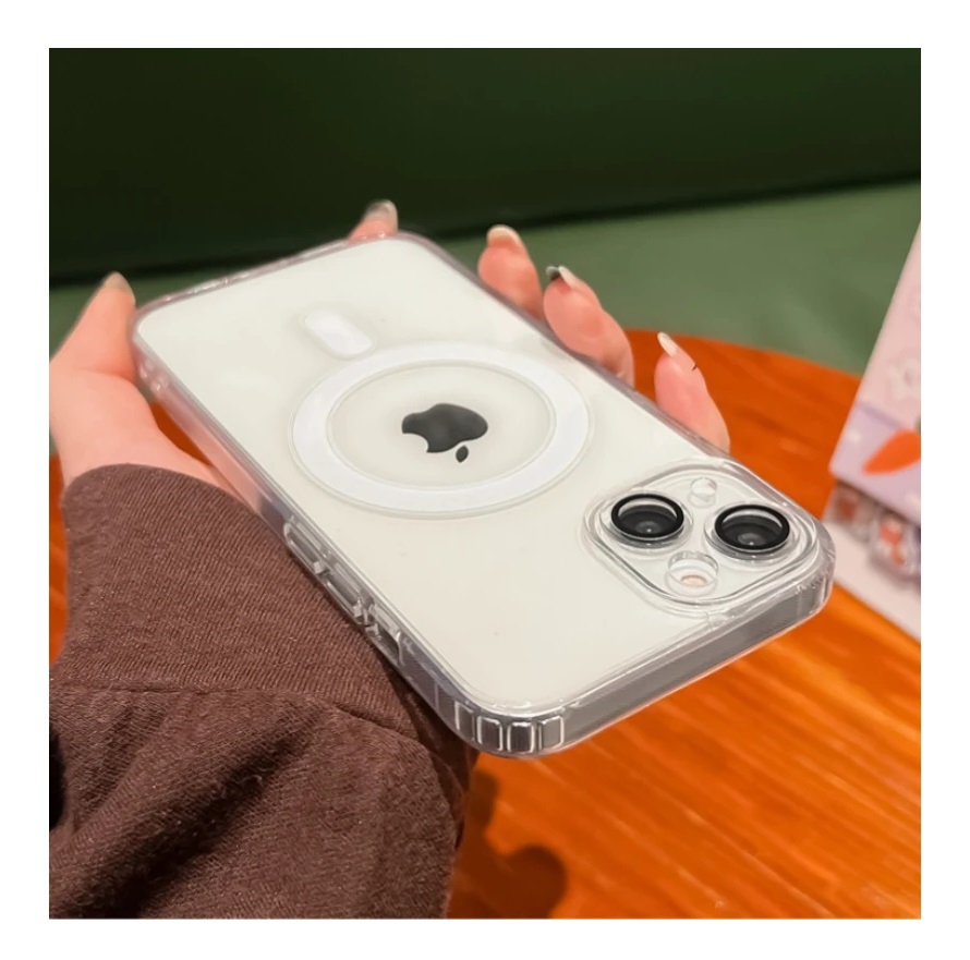 Foto 5 pulgar | Funda Magsafe Transparente para iPhone 13 Normal Gel de Silicona - Venta Internacional