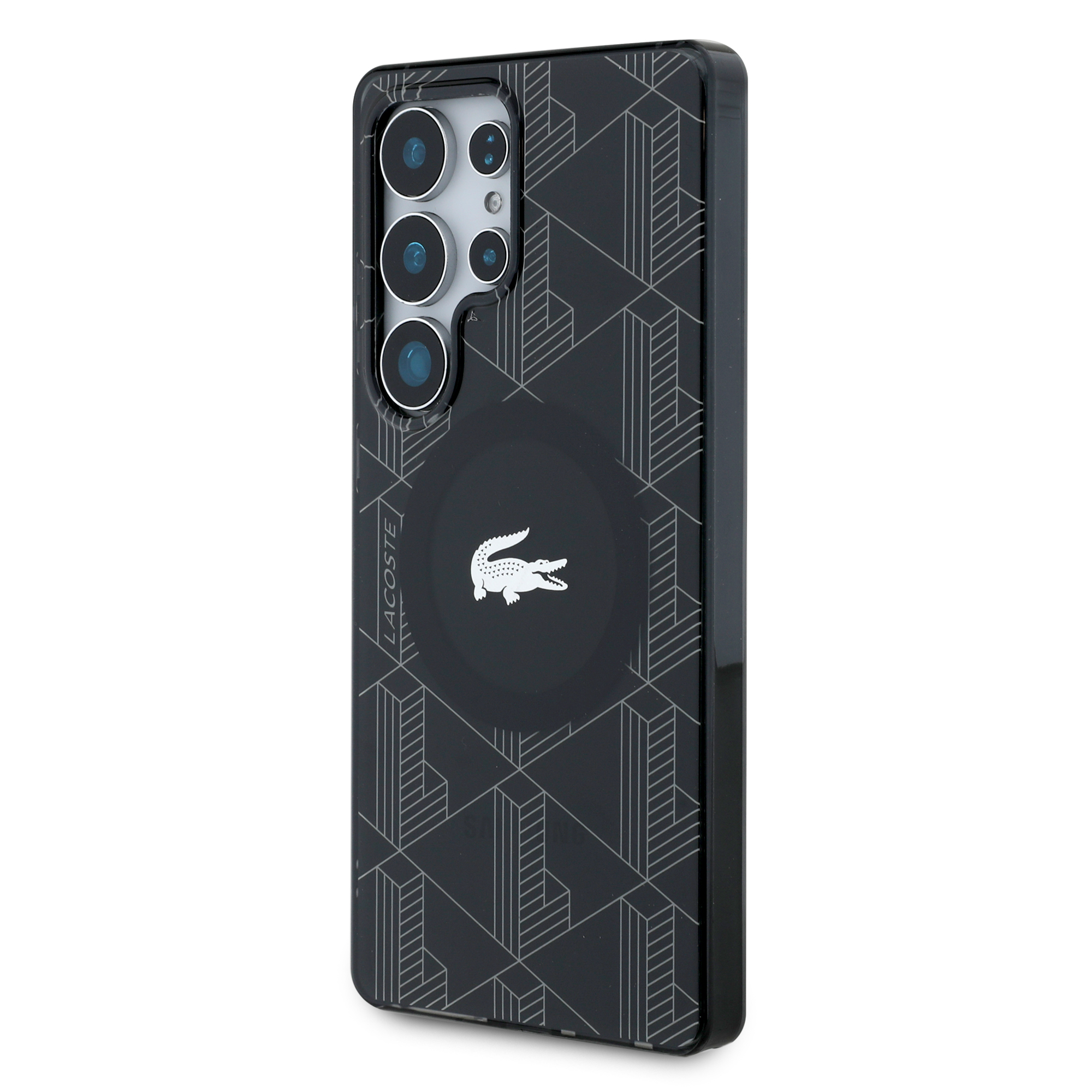 Foto 3 pulgar | Funda Original Lacoste Monograma Ultra S25 - Negro