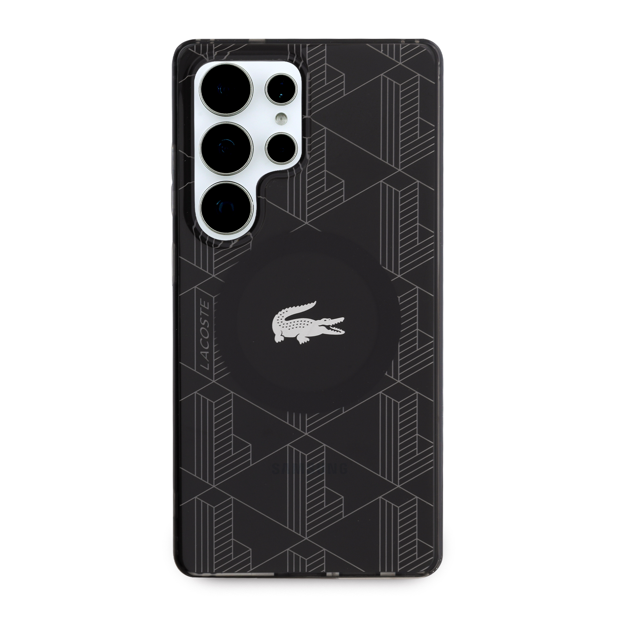 Foto 4 pulgar | Funda Original Lacoste Monograma Ultra S25 - Negro