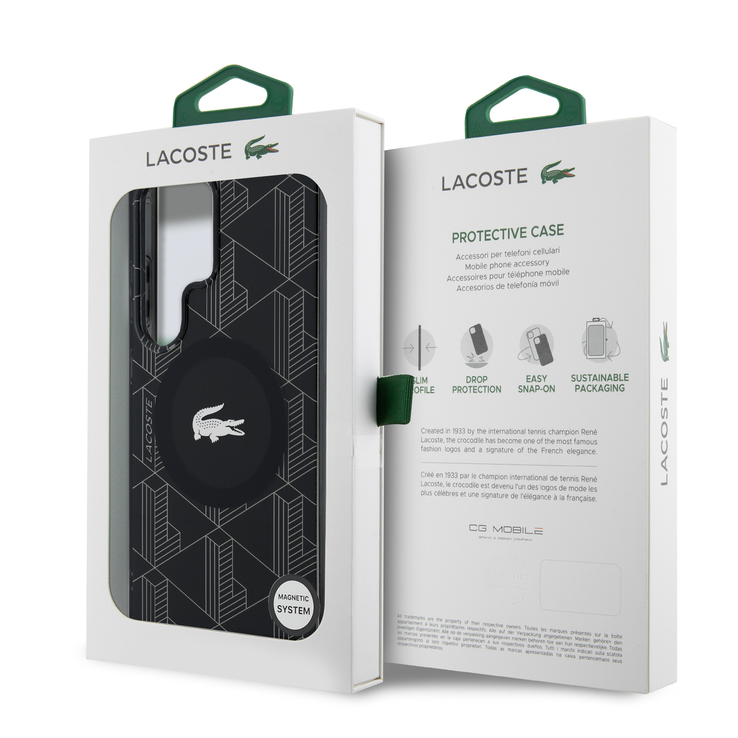 Foto 9 pulgar | Funda Original Lacoste Monograma Ultra S25 - Negro