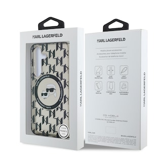 Foto 8 | Funda Original Karl Lagerfeld Monograma K&c S25 - Negro