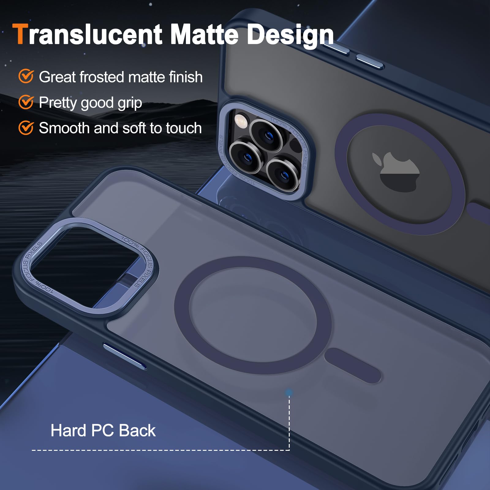 Foto 4 pulgar | Funda para Teléfono Hython Magnetic Translúcida Mate para Iphone 12 Pro - Venta Internacional