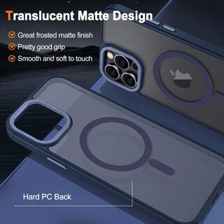 Foto 3 | Funda para Teléfono Hython Magnetic Translúcida Mate para Iphone 12 Pro - Venta Internacional