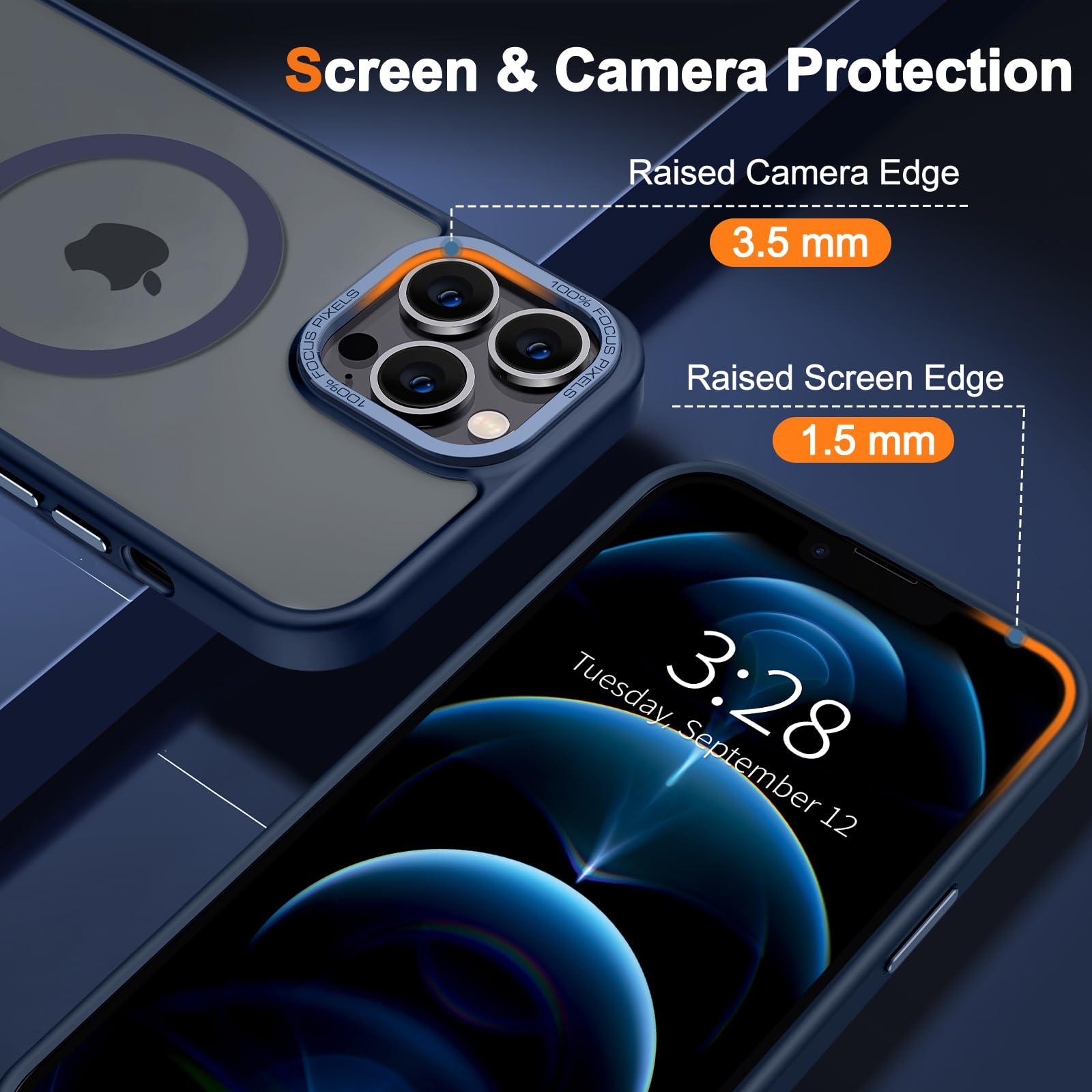 Foto 6 pulgar | Funda para Teléfono Hython Magnetic Translúcida Mate para Iphone 12 Pro - Venta Internacional