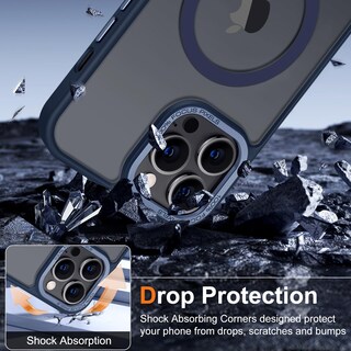 Foto 6 | Funda para Teléfono Hython Magnetic Translúcida Mate para Iphone 12 Pro - Venta Internacional