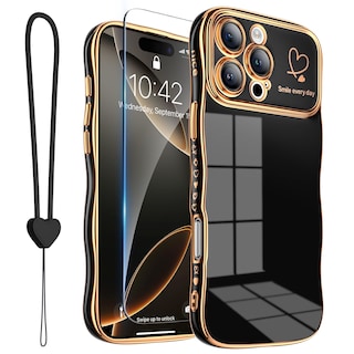 Foto 1 | Funda Roybens para iPhone 16 Pro Wave Frame Negro - Venta Internacional