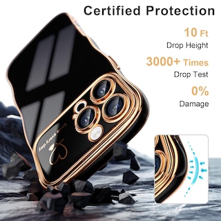 Foto 5 | Funda Roybens para iPhone 16 Pro Wave Frame Negro - Venta Internacional