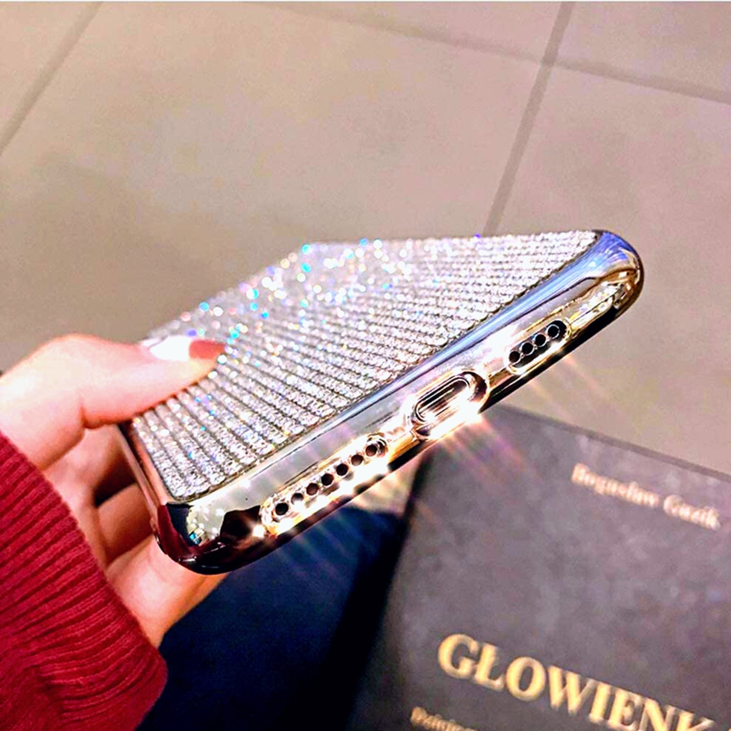 Foto 3 pulgar | Funda para Teléfono Shiny Zuletti Con Diamantes Y Purpurina para iPhone 11 - Venta Internacional