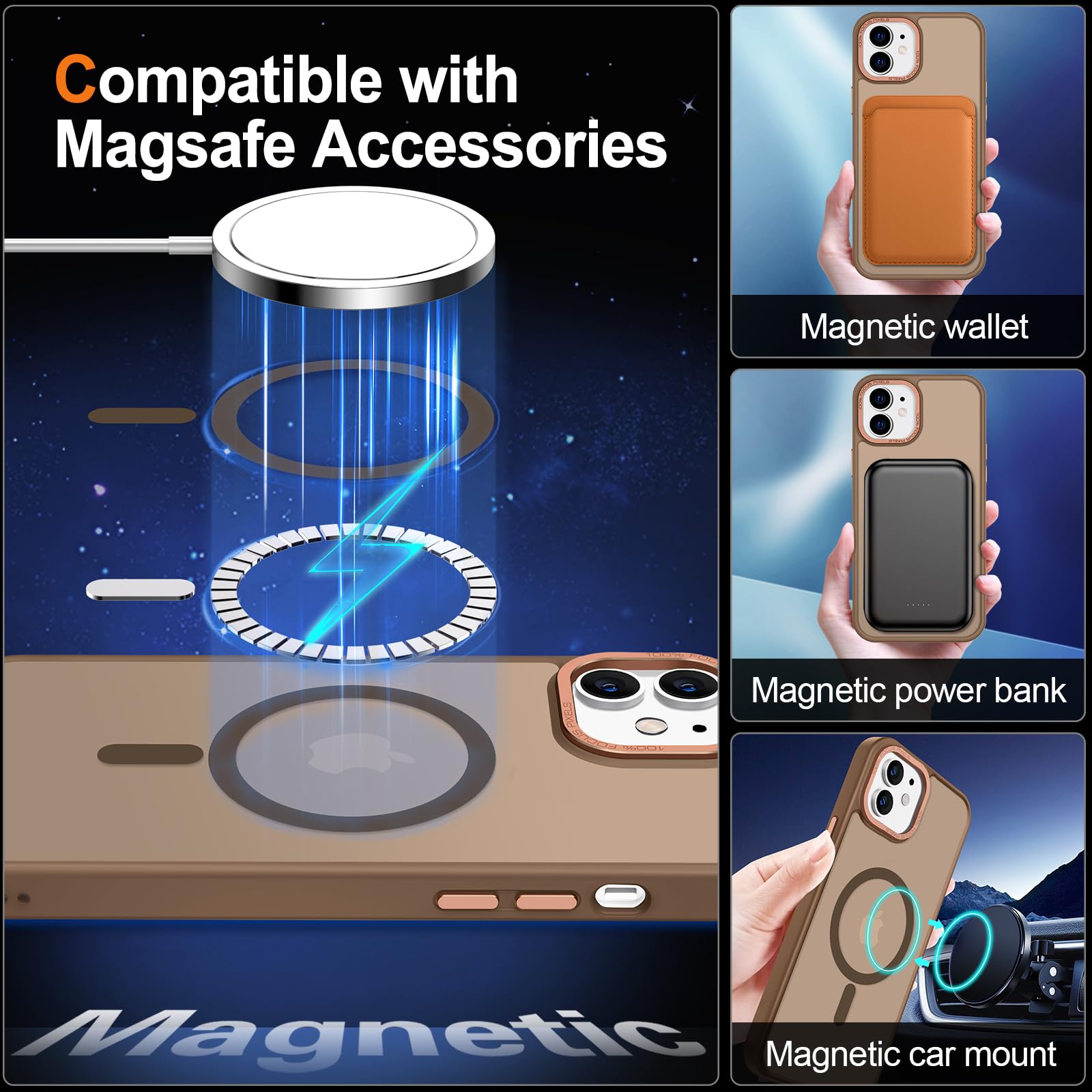 Foto 4 pulgar | Funda para iPhone 11 Hython Magnetic Translúcida Mate 6.1" - Venta Internacional