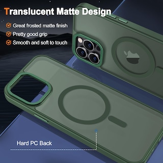 Foto 3 | Funda de Teléfono Hython para Iphone 12 Pro Max de 6.7 Pulgadas Verde - Venta Internacional