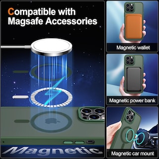 Foto 4 | Funda de Teléfono Hython para Iphone 12 Pro Max de 6.7 Pulgadas Verde - Venta Internacional
