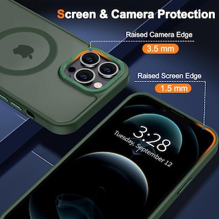 Foto 5 | Funda de Teléfono Hython para Iphone 12 Pro Max de 6.7 Pulgadas Verde - Venta Internacional