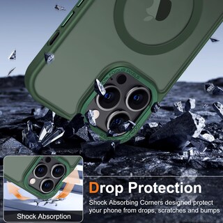 Foto 6 | Funda de Teléfono Hython para Iphone 12 Pro Max de 6.7 Pulgadas Verde - Venta Internacional