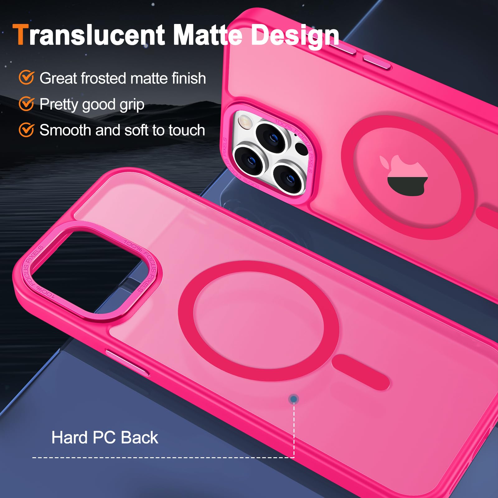 Foto 3 pulgar | Funda para Iphone 15 Pro Max Hython Magnética Translúcida - Venta Internacional