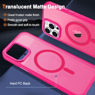 Foto 2 | Funda para Iphone 15 Pro Max Hython Magnética Translúcida - Venta Internacional