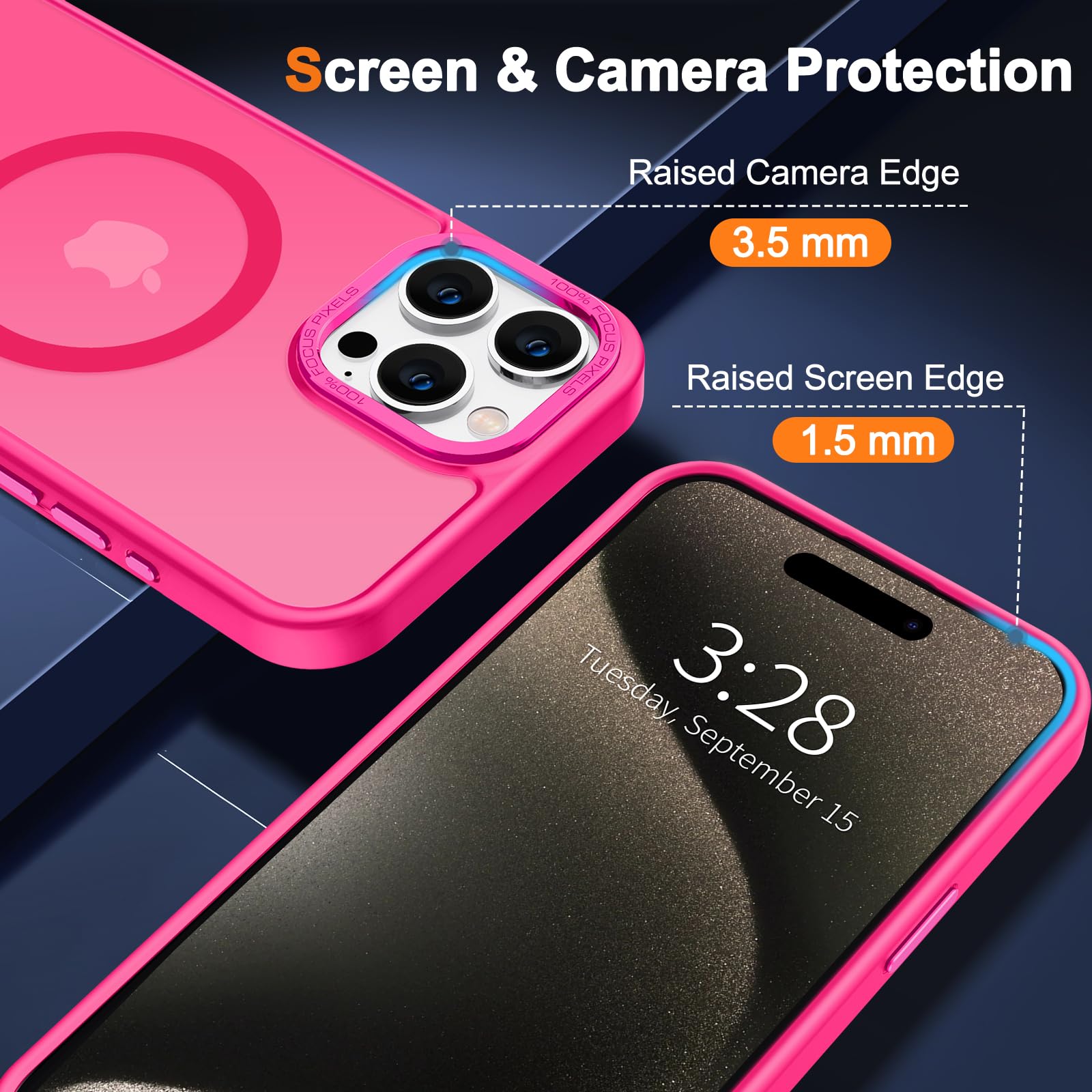 Foto 5 pulgar | Funda para Iphone 15 Pro Max Hython Magnética Translúcida - Venta Internacional