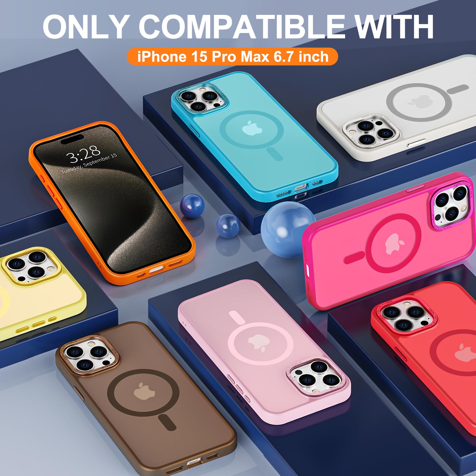 Foto 8 pulgar | Funda para Iphone 15 Pro Max Hython Magnética Translúcida - Venta Internacional