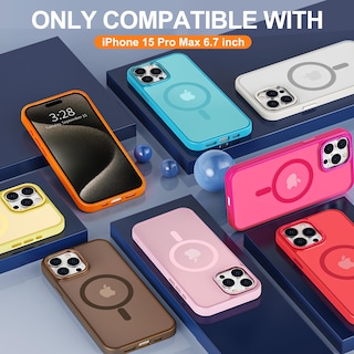 Foto 7 | Funda para Iphone 15 Pro Max Hython Magnética Translúcida - Venta Internacional