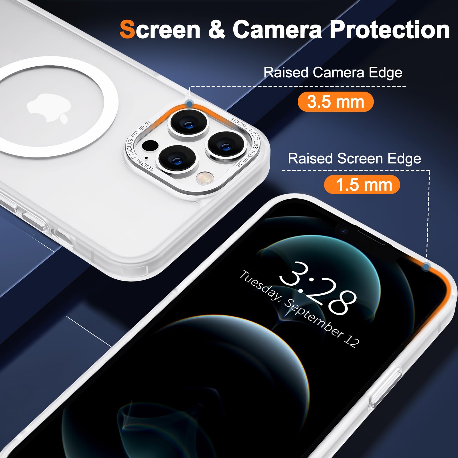 Foto 6 pulgar | Funda de Teléfono Hython para Iphone 12 Pro 6.1" con Magsafe Frosted White - Venta Internacional