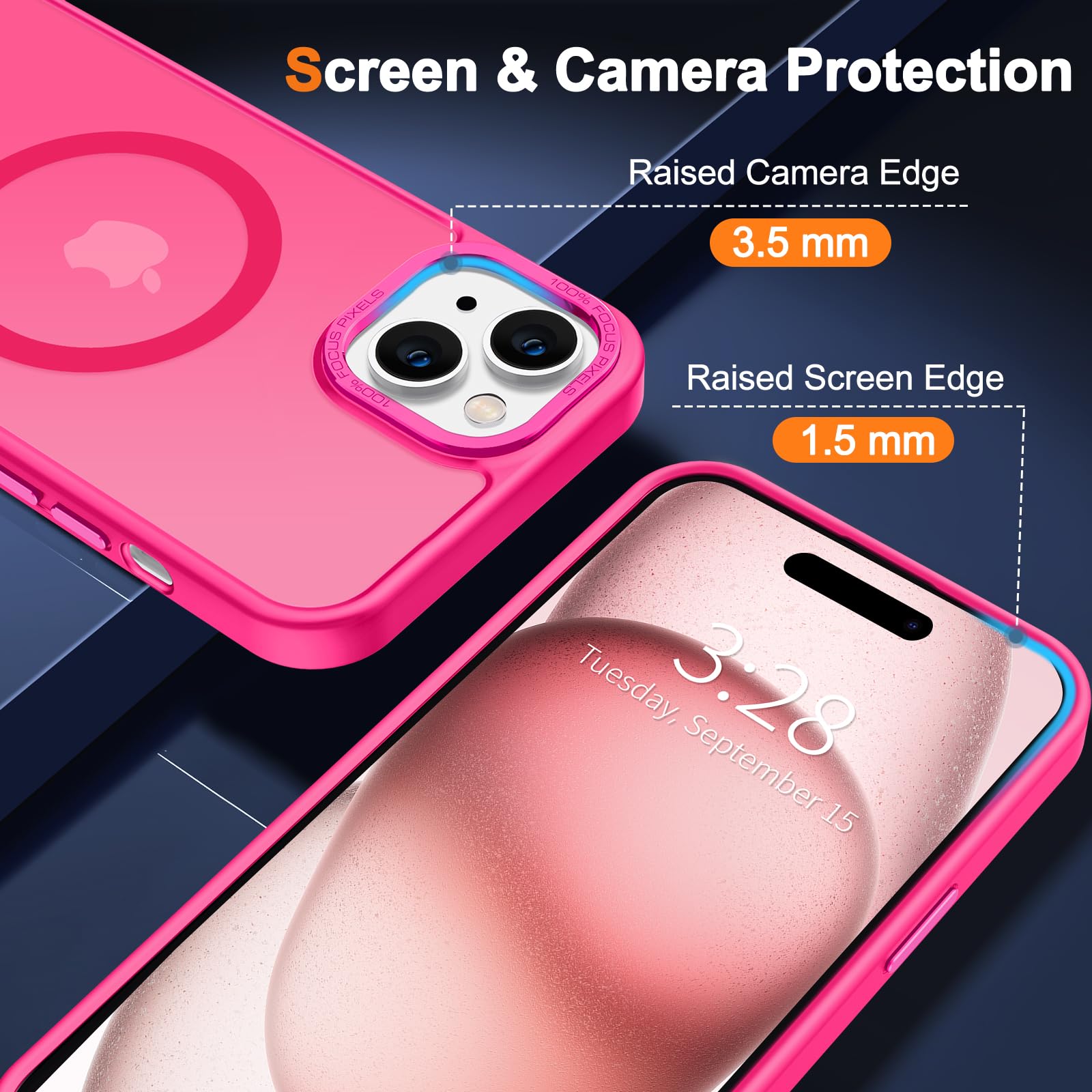 Foto 5 pulgar | Funda Hython para iPhone 15 Plus 6.7 Pulgadas con Magsafe Pink - Venta Internacional