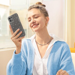 Foto 5 | Funda Hython Glitter Sparkly iPhone 12 6.1 Gris - Venta Internacional