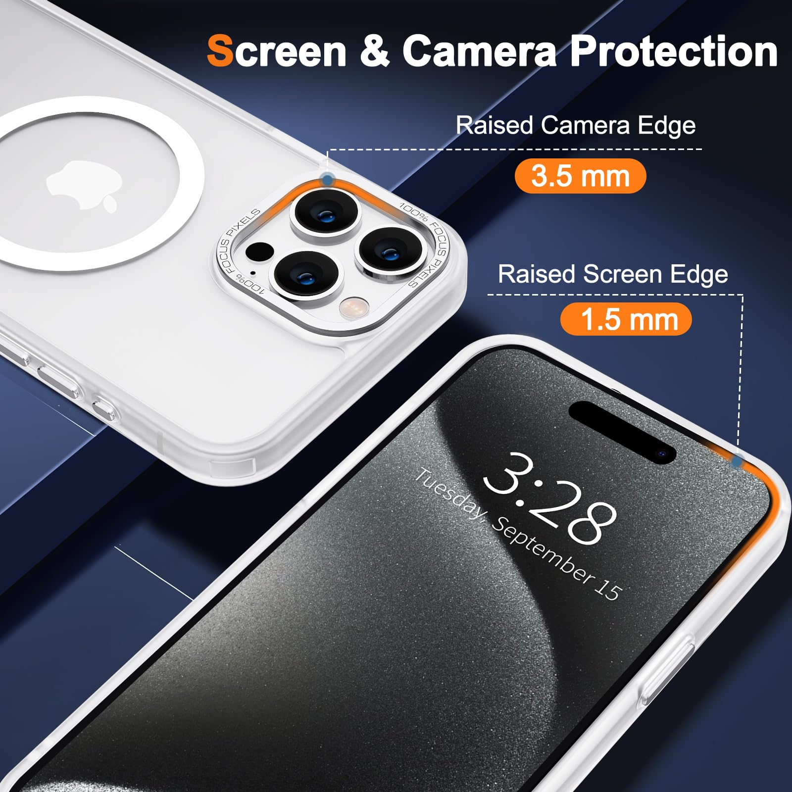 Foto 6 pulgar | Funda para Iphone 15 Pro Hython 6.1 con Magsafe Frosted White - Venta Internacional