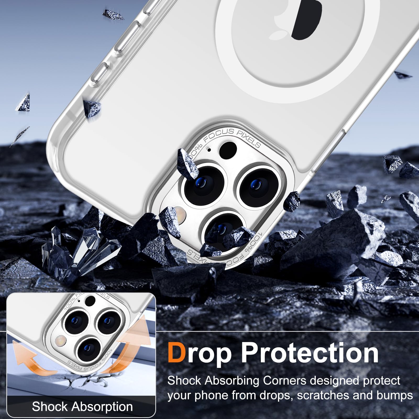 Foto 7 pulgar | Funda para Iphone 15 Pro Hython 6.1 con Magsafe Frosted White - Venta Internacional