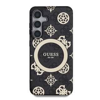 Foto 3 | Funda Original Guess Peony Logo Clásico S25 - Negro