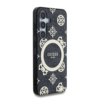 Foto 4 | Funda Original Guess Peony Logo Clásico S25 - Negro