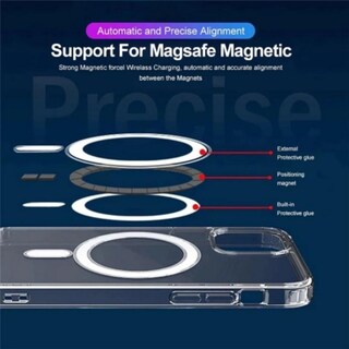 Foto 4 | Funda para Teléfono iPhone 11 con Magsafe TPU Transparente - Venta Internacional