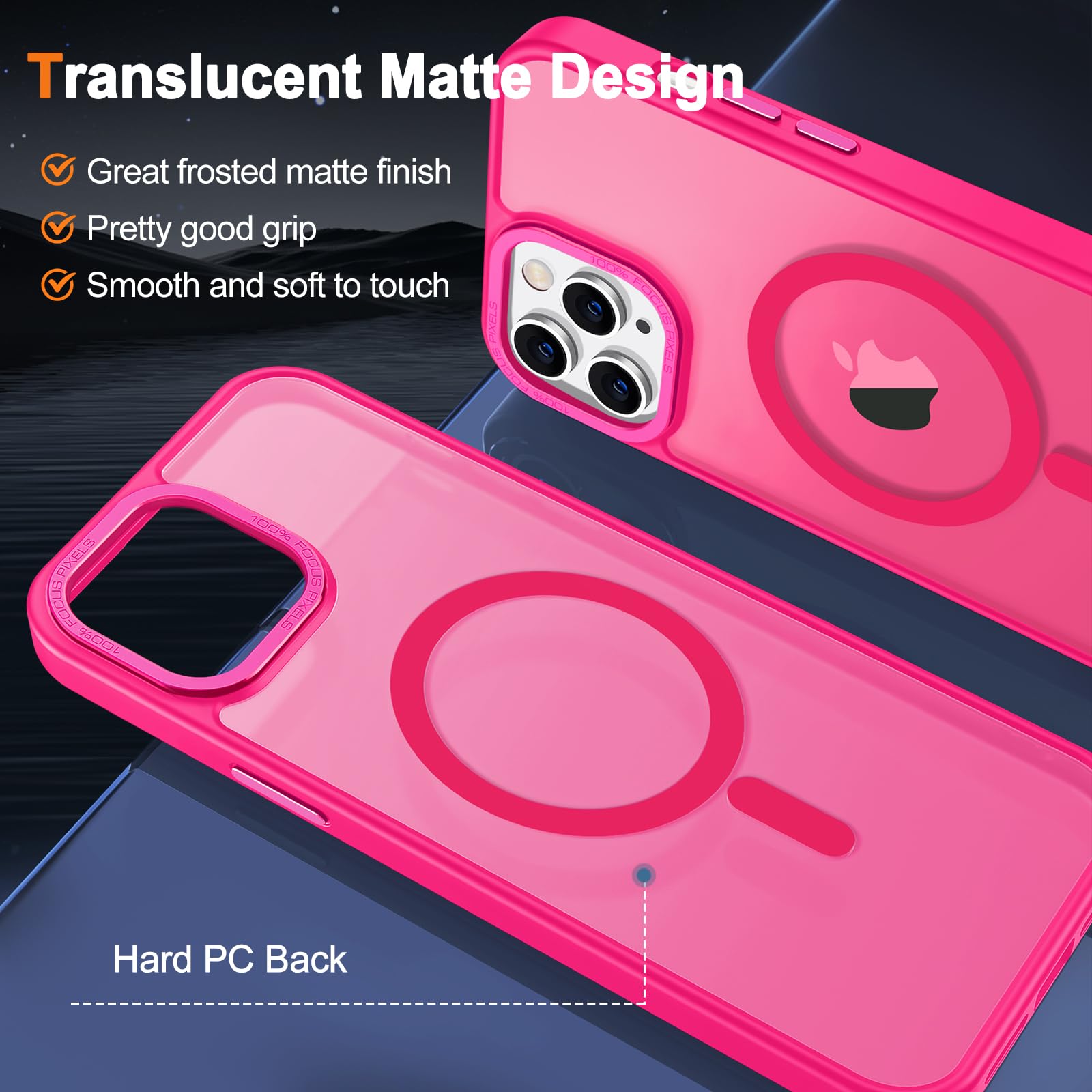 Foto 3 pulgar | Funda para Iphone 11 Pro Max Hython 6.5" con Magsafe Rosa - Venta Internacional