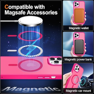 Foto 3 | Funda para Iphone 11 Pro Max Hython 6.5" con Magsafe Rosa - Venta Internacional