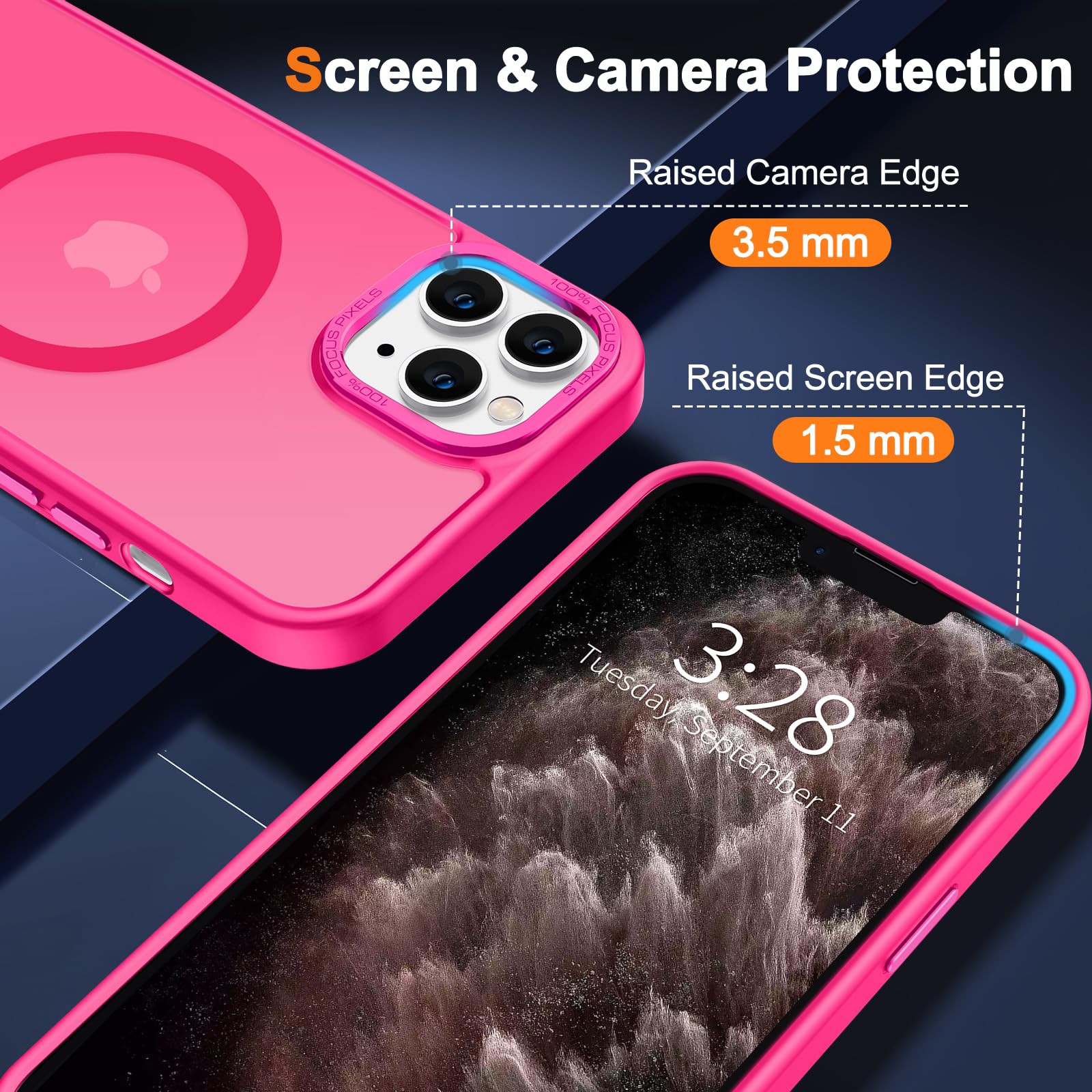 Foto 5 pulgar | Funda para Iphone 11 Pro Max Hython 6.5" con Magsafe Rosa - Venta Internacional