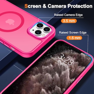Foto 4 | Funda para Iphone 11 Pro Max Hython 6.5" con Magsafe Rosa - Venta Internacional