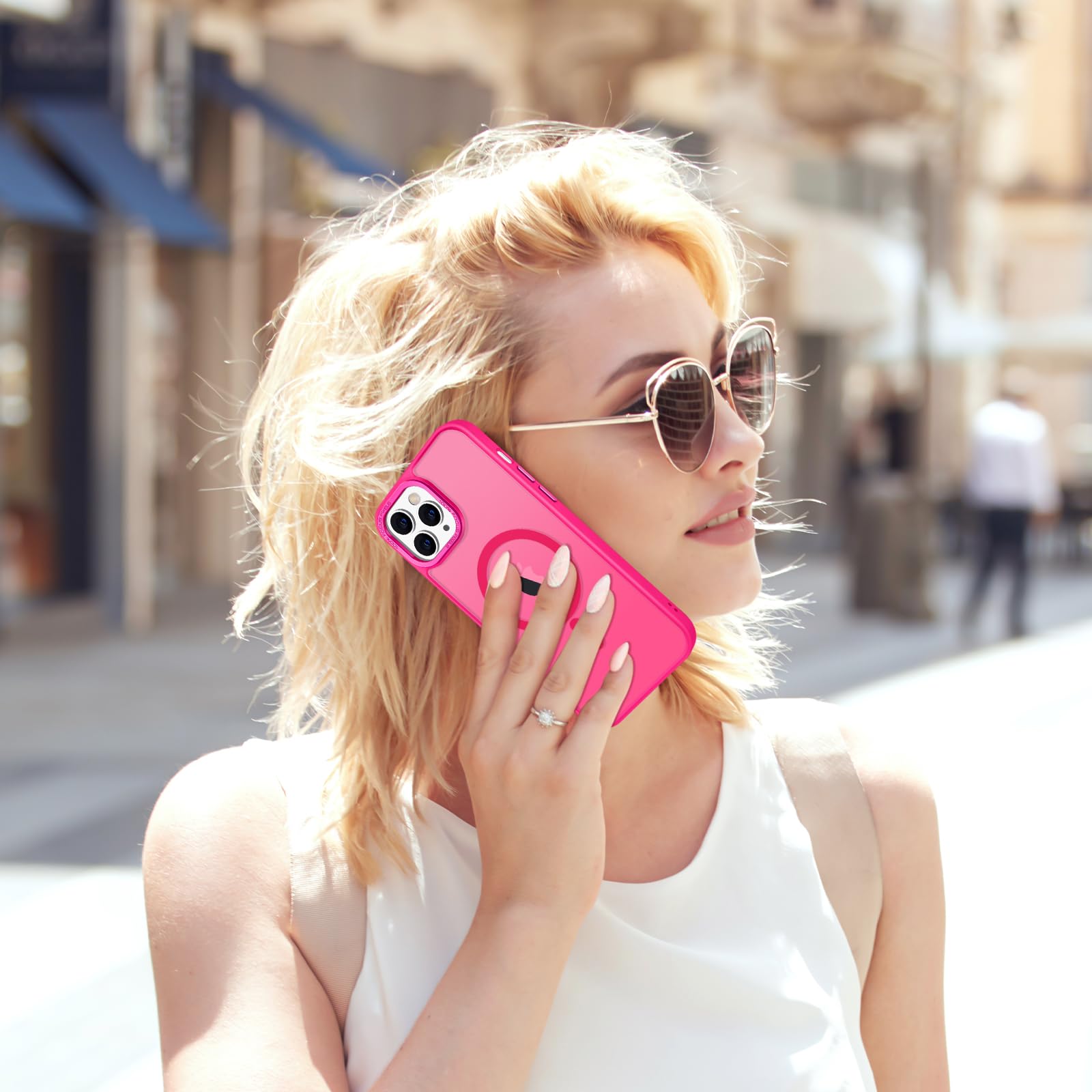 Foto 7 pulgar | Funda para Iphone 11 Pro Max Hython 6.5" con Magsafe Rosa - Venta Internacional