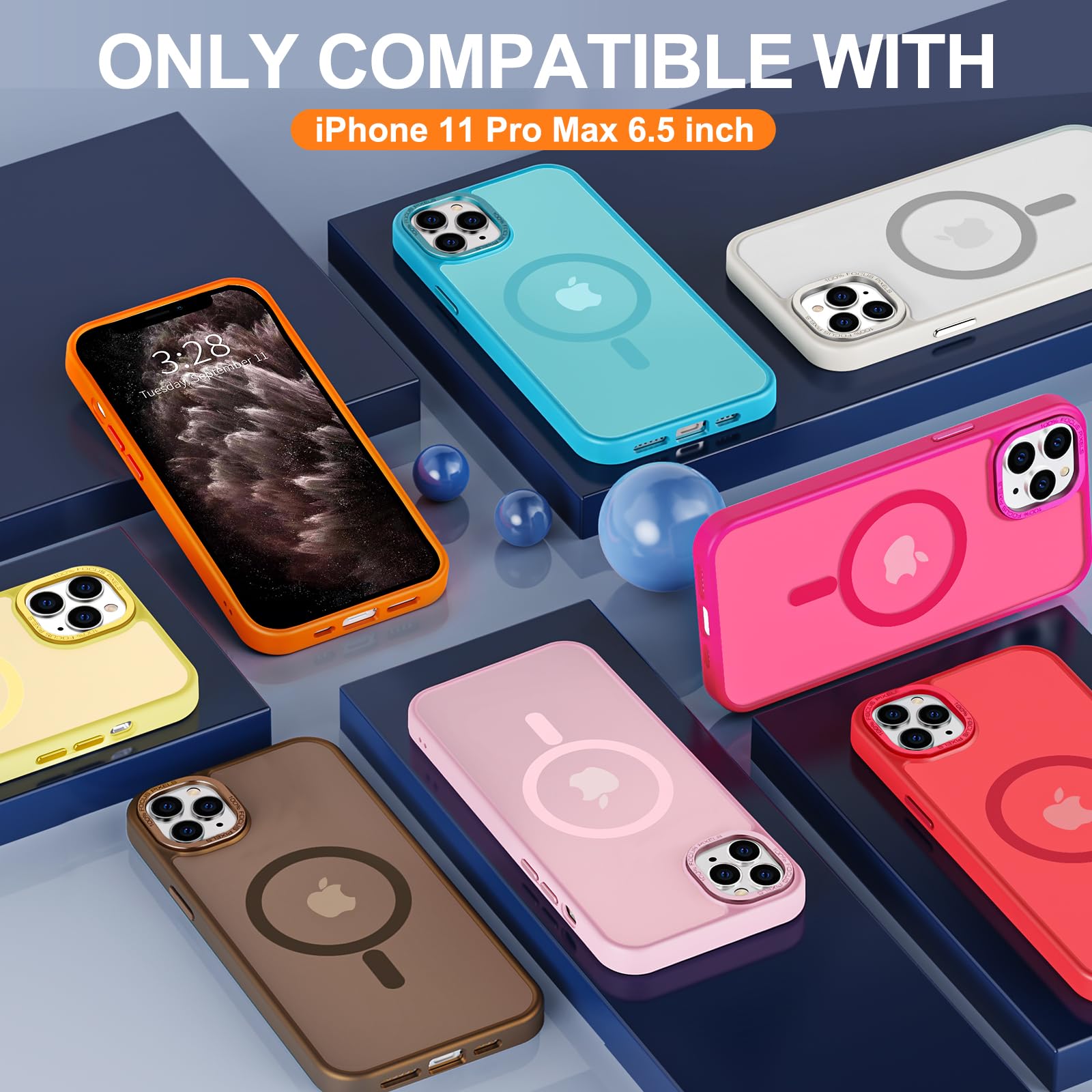Foto 8 pulgar | Funda para Iphone 11 Pro Max Hython 6.5" con Magsafe Rosa - Venta Internacional