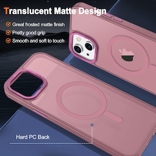 Foto 2 | Funda de Teléfono Hython para Iphone 15 Plus de 6.7 Pulgadas con Magsafe Grape - Venta Internacional