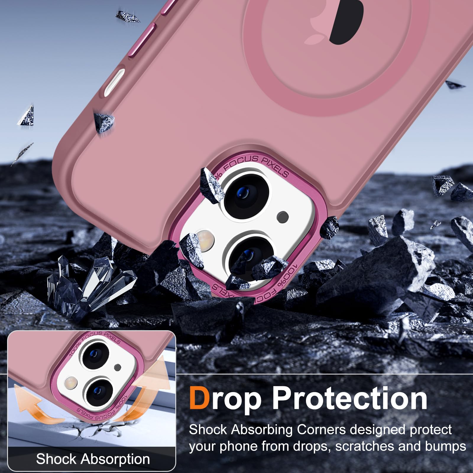 Foto 6 pulgar | Funda de Teléfono Hython para Iphone 15 Plus de 6.7 Pulgadas con Magsafe Grape - Venta Internacional