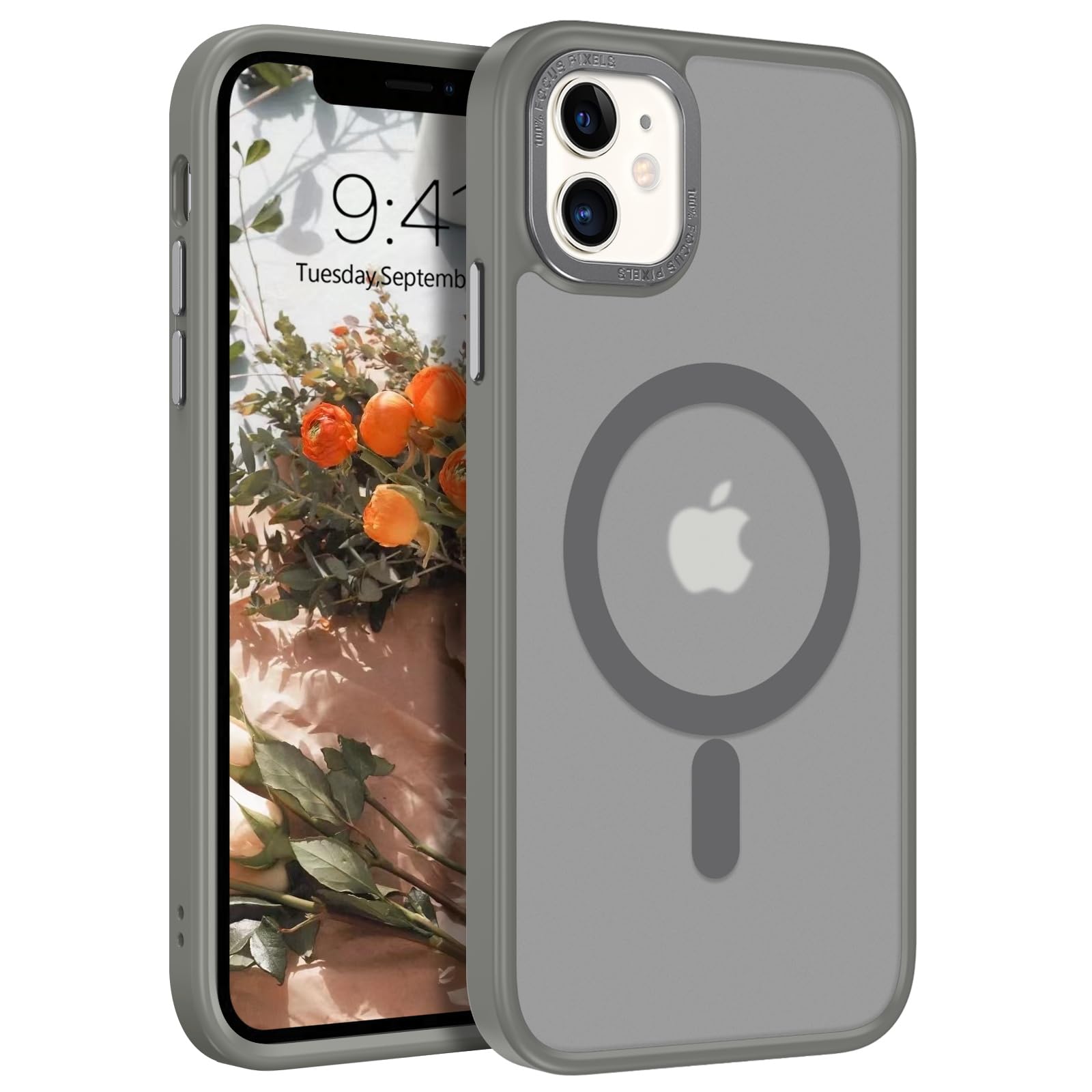 Funda Magnética Bentoben para iPhone 12 Mini Gris Translúcido - Venta Internacional