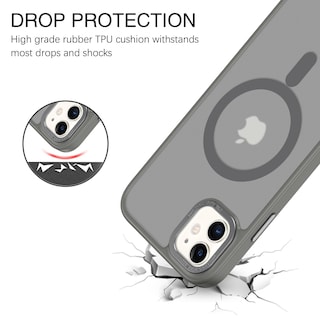 Foto 2 | Funda Magnética Bentoben para iPhone 12 Mini Gris Translúcido - Venta Internacional