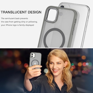 Foto 3 | Funda Magnética Bentoben para iPhone 12 Mini Gris Translúcido - Venta Internacional