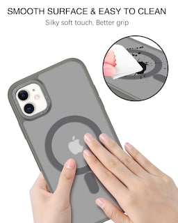Foto 4 | Funda Magnética Bentoben para iPhone 12 Mini Gris Translúcido - Venta Internacional
