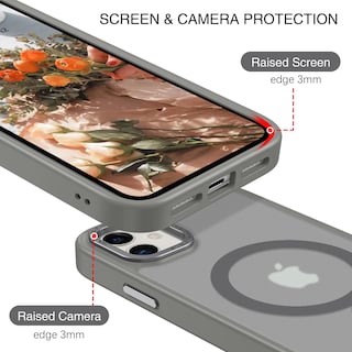 Foto 7 | Funda Magnética Bentoben para iPhone 12 Mini Gris Translúcido - Venta Internacional