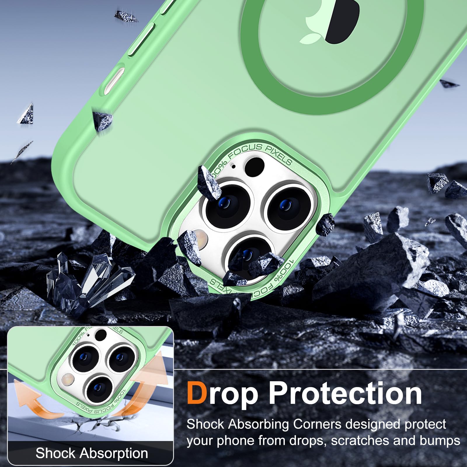 Foto 7 pulgar | Funda para Iphone 12 Pro Hython 6.1 con Magsafe Verde - Venta Internacional