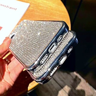 Foto 4 | Funda Zuletti Con Diamantes Y Purpurina Plateada para iPhone 13 - Venta Internacional
