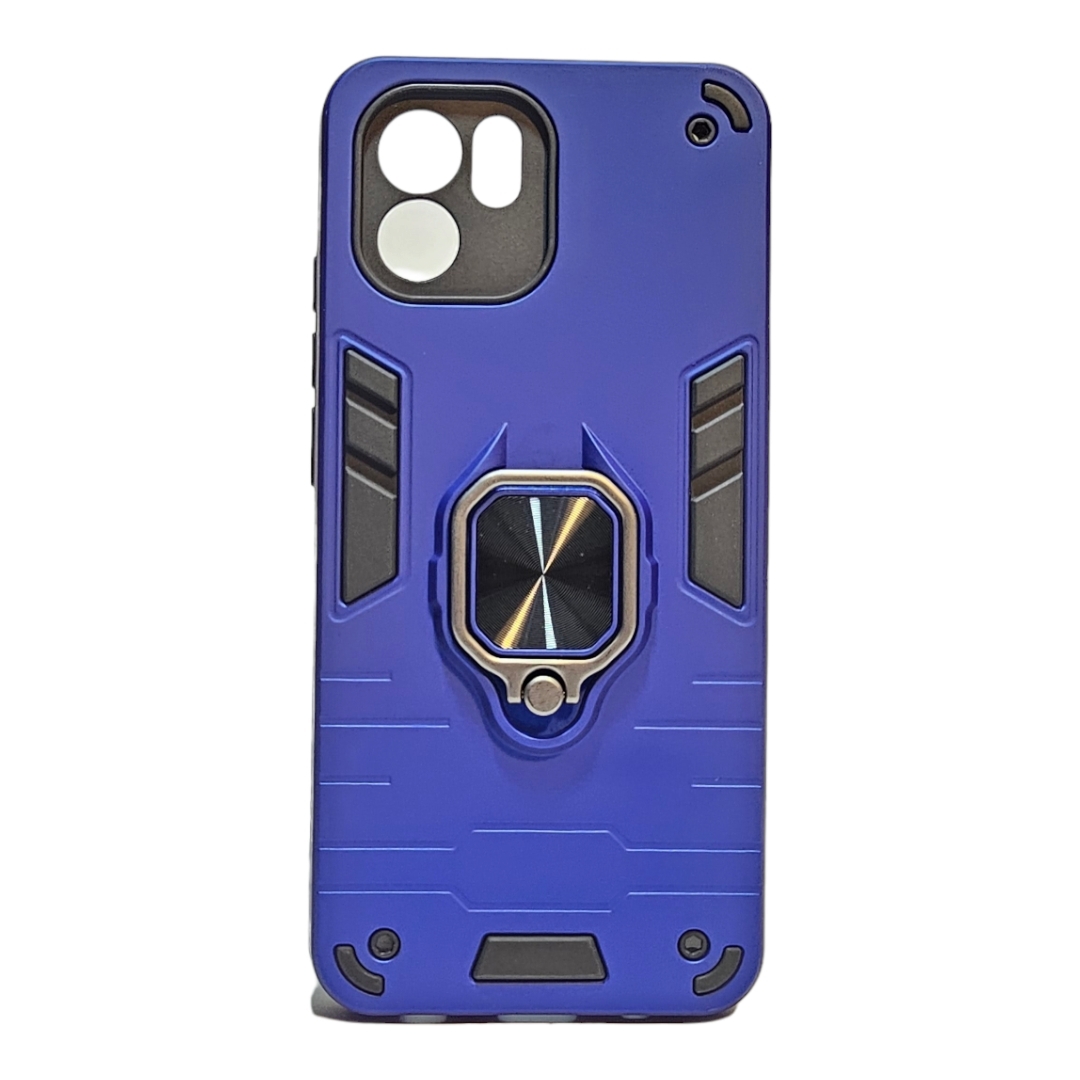 Foto 3 pulgar | Funda Xiaomi A2 con Anillo Protector de Cámara Antichoque Azul - Venta Internacional