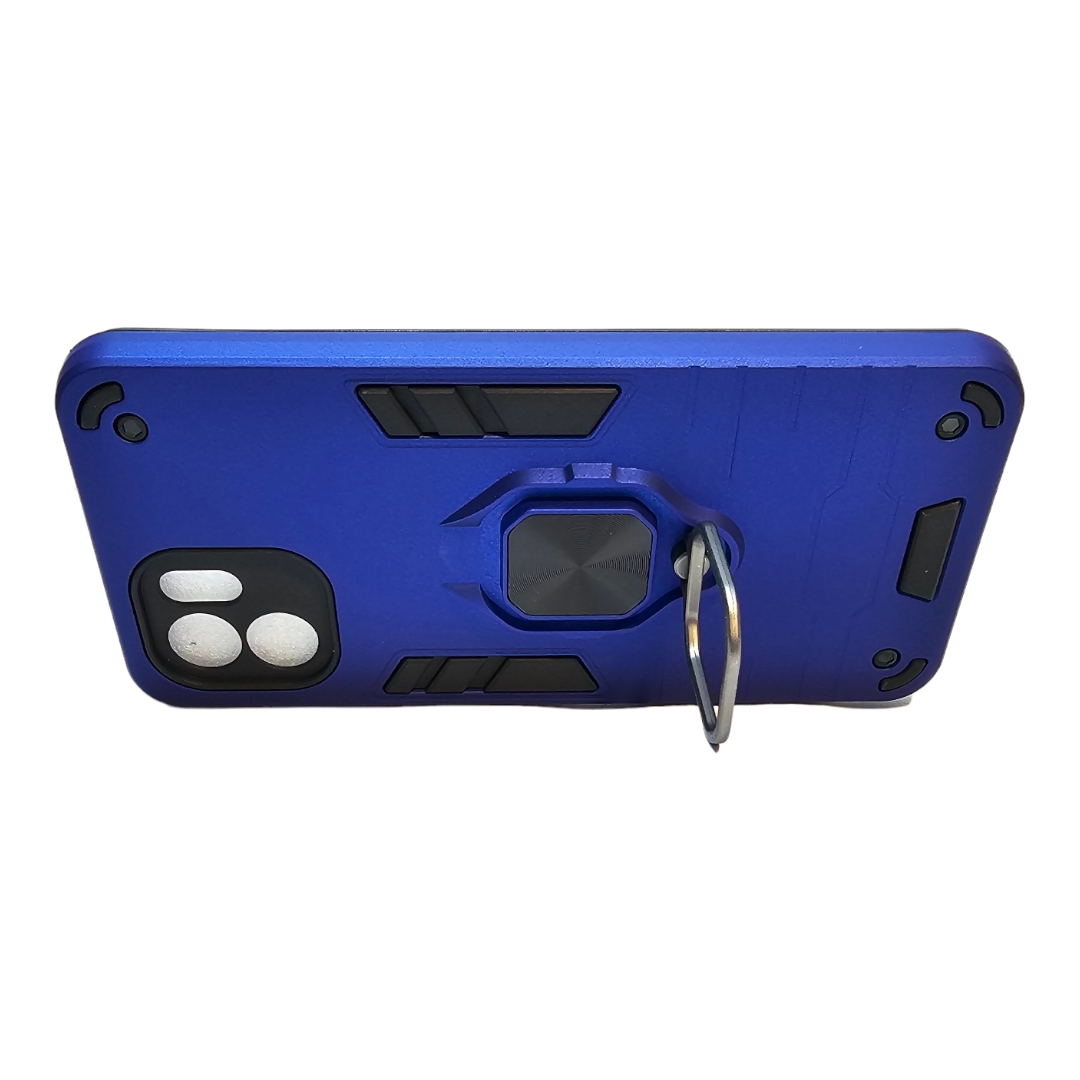 Foto 4 pulgar | Funda Xiaomi A2 con Anillo Protector de Cámara Antichoque Azul - Venta Internacional
