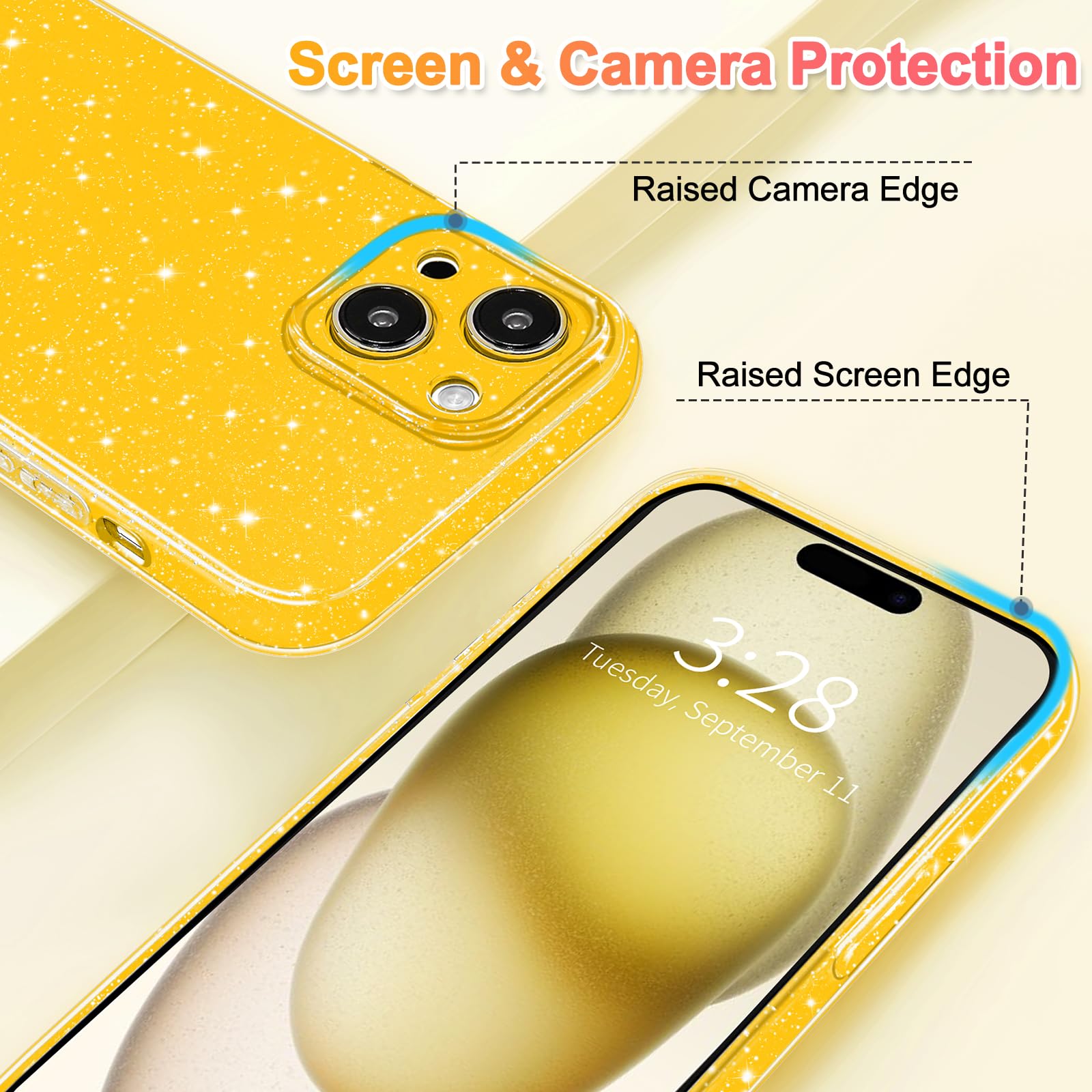 Foto 4 pulgar | Funda Hython para iPhone 15 Plus Amarilla - Venta Internacional