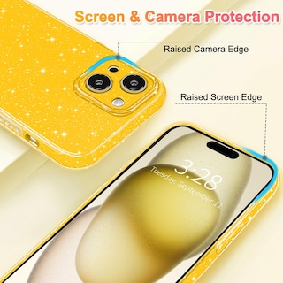 Foto 3 | Funda Hython para iPhone 15 Plus Amarilla - Venta Internacional